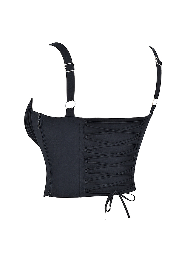 corsetto bustier nero