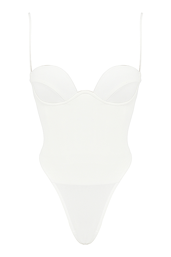 body con ferretto color avorio