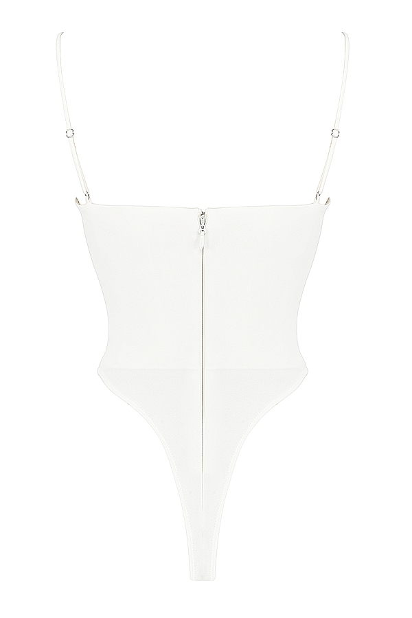body con ferretto color avorio