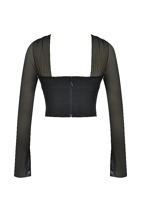 corsetto strutturato nero