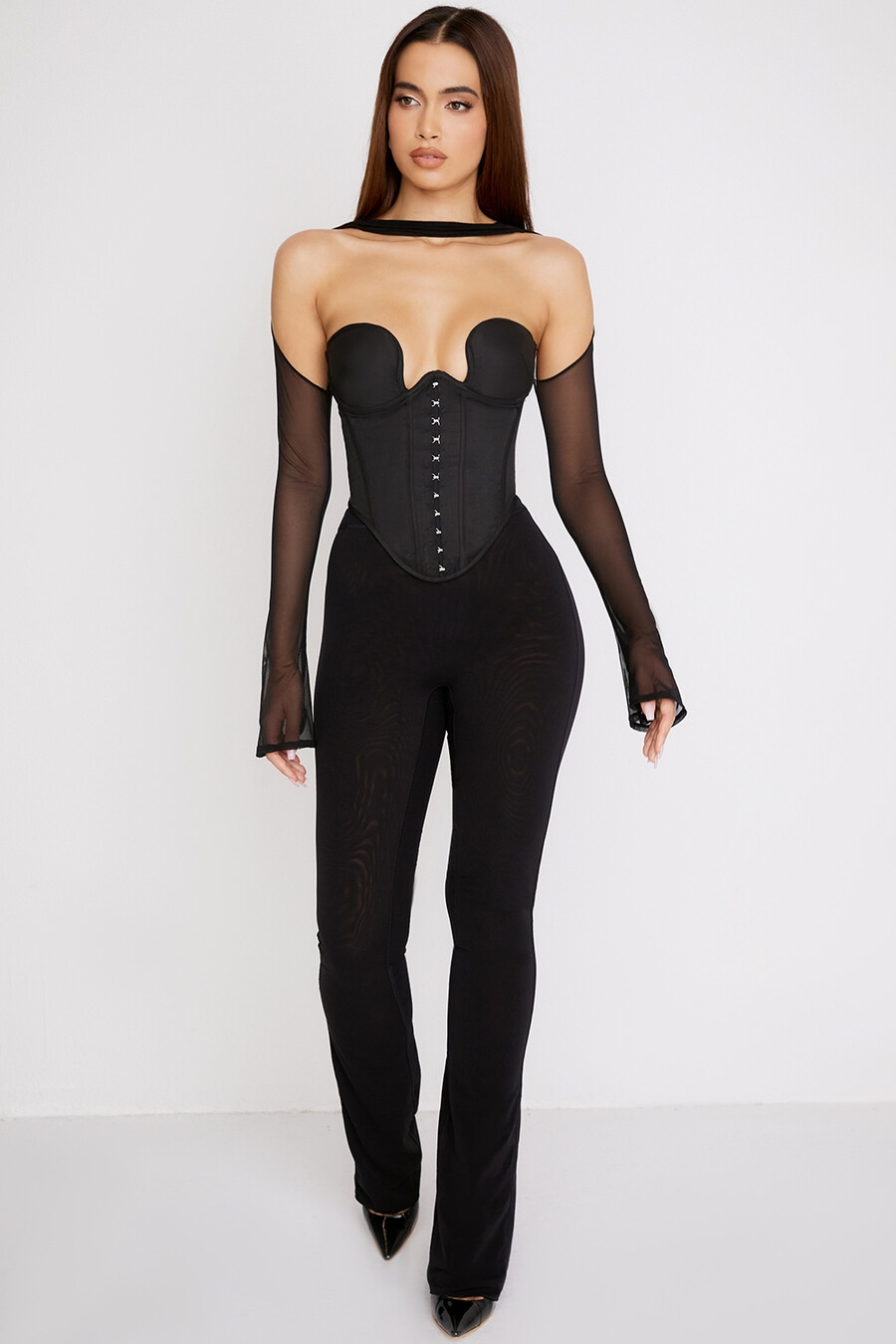 corsetto strutturato nero
