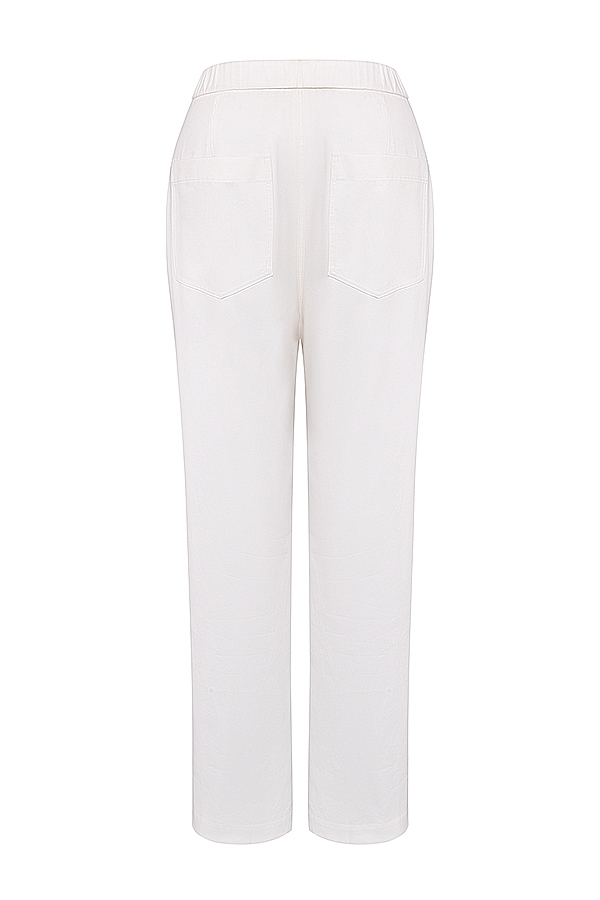 pantaloni cargo bianchi