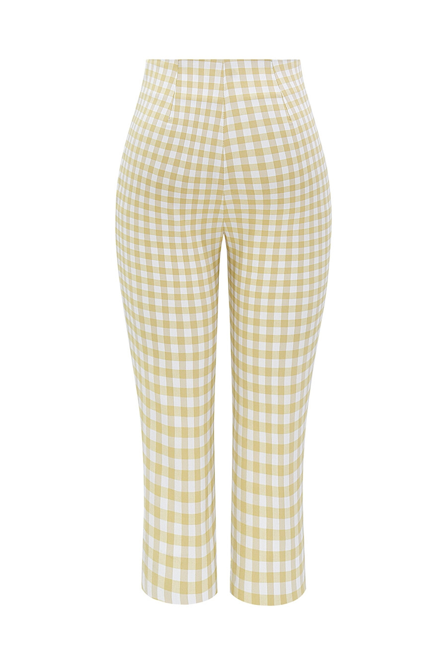 pantaloni capri a quadretti di pan di zenzero