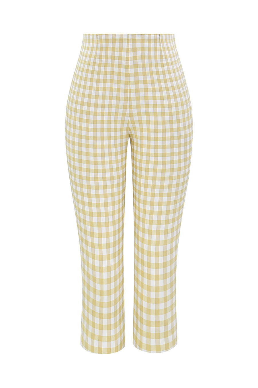 pantaloni capri a quadretti di pan di zenzero