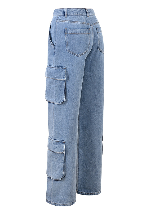jeans utility blu lavati